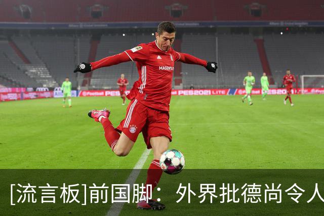 [流言板]前国脚：外界批德尚令人作呕，作为球员教练他都拿过世界杯